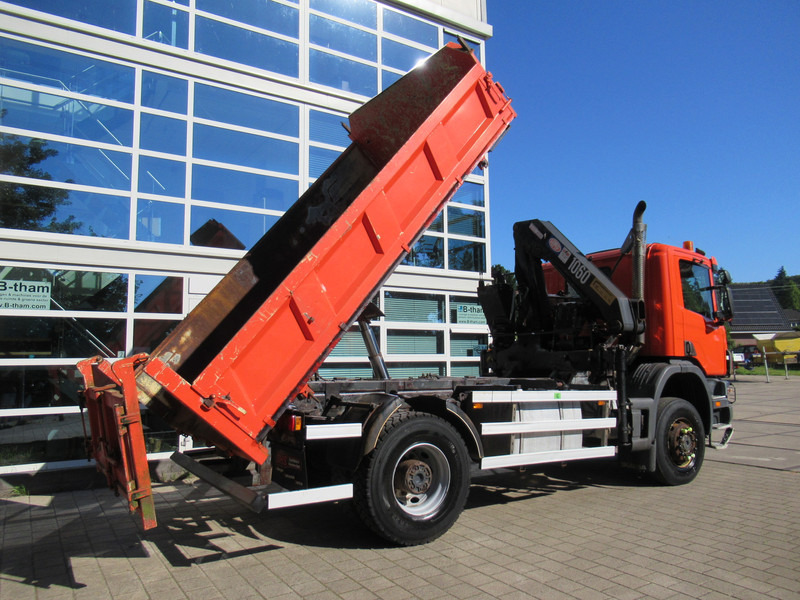 Scania P 114 CB 4x4 HZ 340 3-W. Tipper - 3-S. Kipper + HMF 1063 Crane Kran - Camion benne, Camion grue: photos 5 Scania P 114 CB 4x4 HZ 340 3-W. Tipper - 3-S. Kipper + HMF 1063 Crane Kran - Camion benne, Camion grue: photos 5