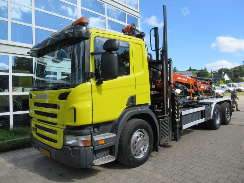 Scania P 340 B 6x2*4 VDL Haak - Kraan ATLAS 206.3E - Camion ampliroll, Camion grue: photos 4 Scania P 340 B 6x2*4 VDL Haak - Kraan ATLAS 206.3E - Camion ampliroll, Camion grue: photos 4