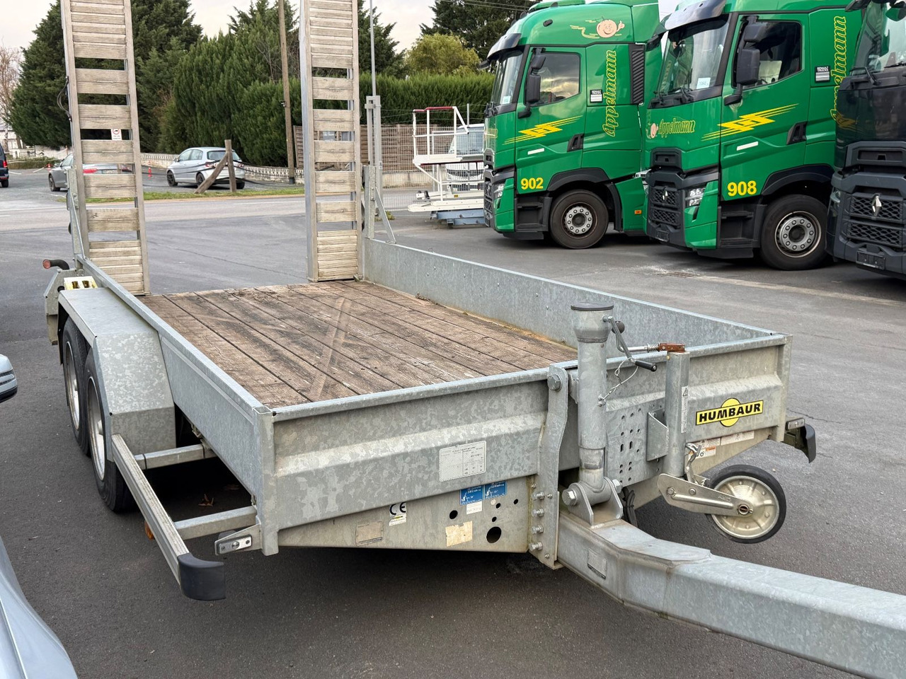 Humbaur Tandem-Tieflader HS 654020 TA-BS, Rampen, 4,9NL - Remorque porte-engin surbaissée: photos 5 Humbaur Tandem-Tieflader HS 654020 TA-BS, Rampen, 4,9NL - Remorque porte-engin surbaissée: photos 5