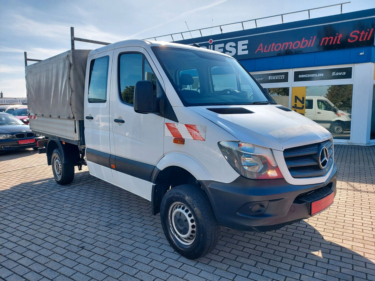 Mercedes-Benz Sprinter II Pritsche DoKa 316 CDI 4X4 Klima - Utilitaire rideaux coulissants (PLSC), Utilitaire double cabine: photos 1 Mercedes-Benz Sprinter II Pritsche DoKa 316 CDI 4X4 Klima - Utilitaire rideaux coulissants (PLSC), Utilitaire double cabine: photos 1