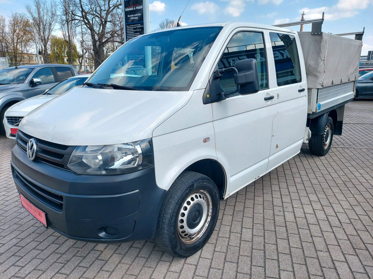 Volkswagen T5 Transporter Pritsche DOKA 4MOTION 4x4 Klima - Utilitaire rideaux coulissants (PLSC), Utilitaire double cabine: photos 1 Volkswagen T5 Transporter Pritsche DOKA 4MOTION 4x4 Klima - Utilitaire rideaux coulissants (PLSC), Utilitaire double cabine: photos 1