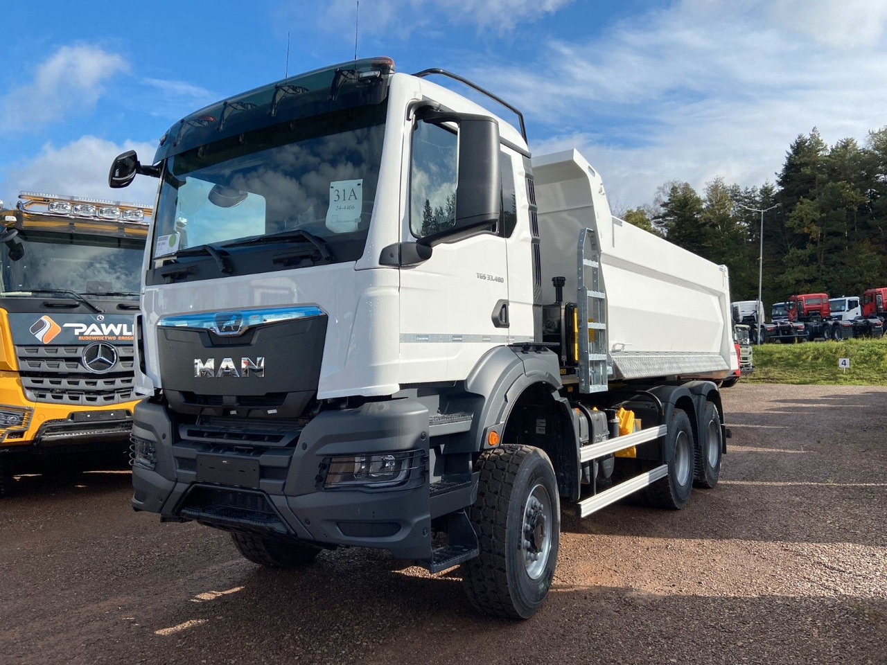 MAN TGS 33.480 6X6 FML KIPPER HARDOX - Camion benne: photos 2 MAN TGS 33.480 6X6 FML KIPPER HARDOX - Camion benne: photos 2