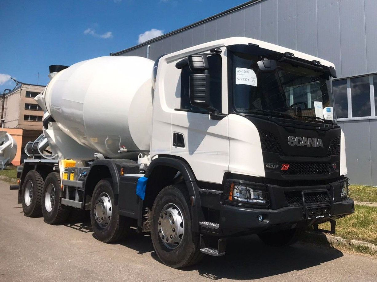 Scania P420 8X4 FML 10 M3 Scania P420 8X4 FML 10 M3 - Camion malaxeur: photos 1 Scania P420 8X4 FML 10 M3 Scania P420 8X4 FML 10 M3 - Camion malaxeur: photos 1