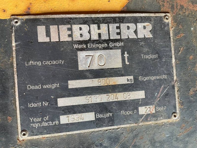 Liebherr Hakenflasche - Grue auxiliaire pour Engins de chantier: photos 5 Liebherr Hakenflasche - Grue auxiliaire pour Engins de chantier: photos 5