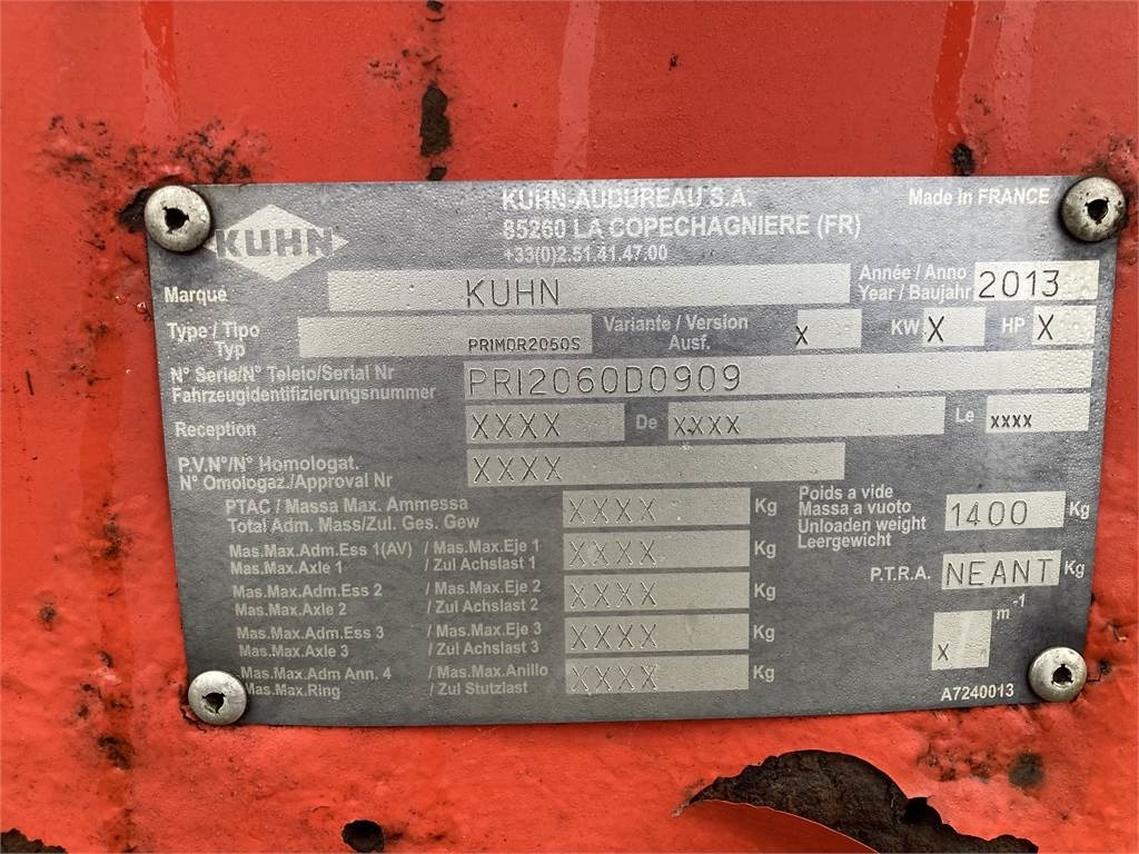 Kuhn PRIMOR 2060S halmstrøer  - Matériel d'élevage: photos 5 Kuhn PRIMOR 2060S halmstrøer  - Matériel d'élevage: photos 5