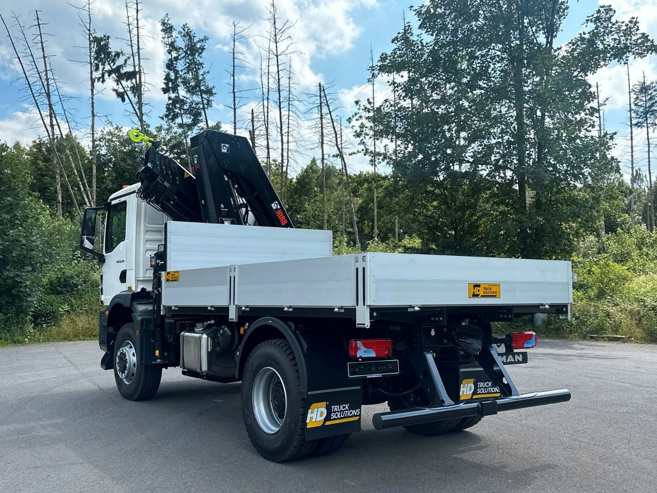 Camion plateau, Camion grue MAN TGM 18.320 4x4 Euro 6e Pritsche Hiab 228-4 Kran: photos 9