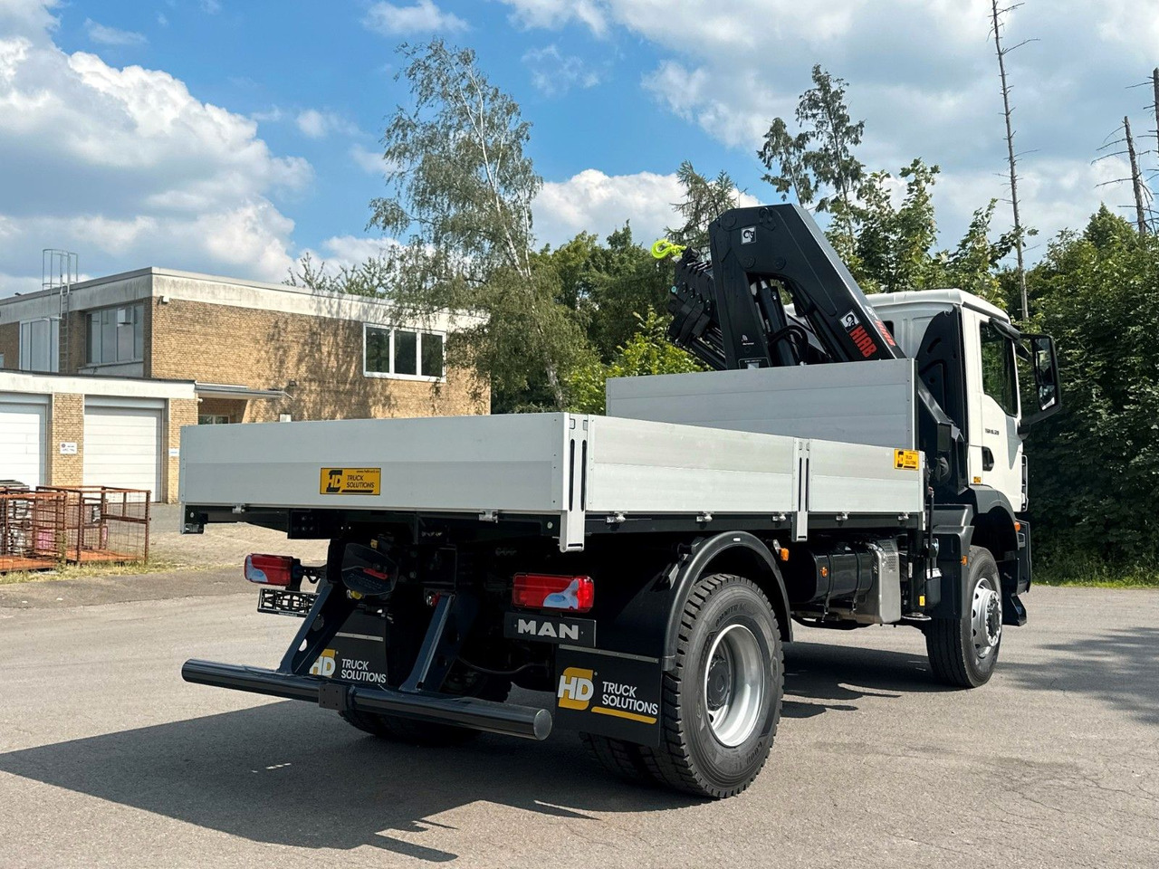 Camion plateau, Camion grue MAN TGM 18.320 4x4 Euro 6e Pritsche Hiab 228-4 Kran: photos 10