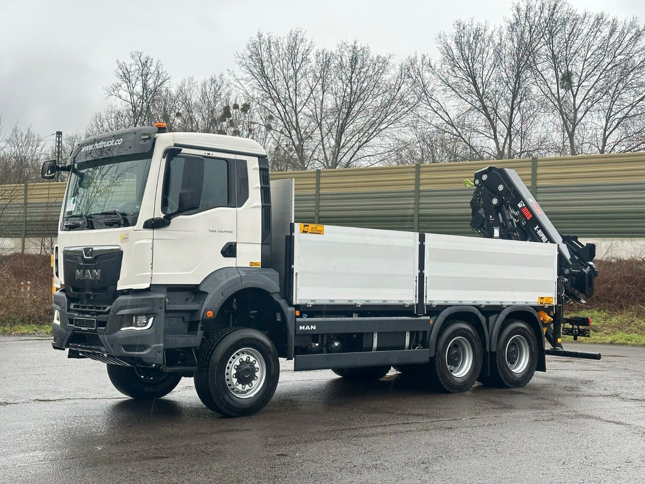 MAN TGS 33.440 6x6 Kran HIAB X-HiPro 302 E 6 - Camion plateau, Camion grue: photos 3 MAN TGS 33.440 6x6 Kran HIAB X-HiPro 302 E 6 - Camion plateau, Camion grue: photos 3