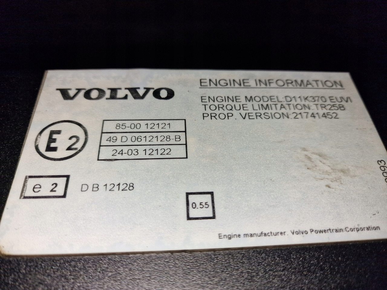 VOLVO SILNIK KOMPLETNY VOLVO FM 4 FMX 4 D11K 370 EUVI K1 EURO 6 - Moteur pour Camion: photos 2 VOLVO SILNIK KOMPLETNY VOLVO FM 4 FMX 4 D11K 370 EUVI K1 EURO 6 - Moteur pour Camion: photos 2