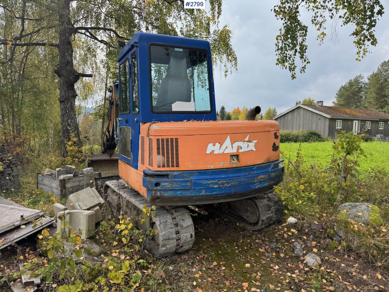 1992 Hanix H45 w/ 4 drawers and spike hammer - Mini pelle: photos 2 1992 Hanix H45 w/ 4 drawers and spike hammer - Mini pelle: photos 2