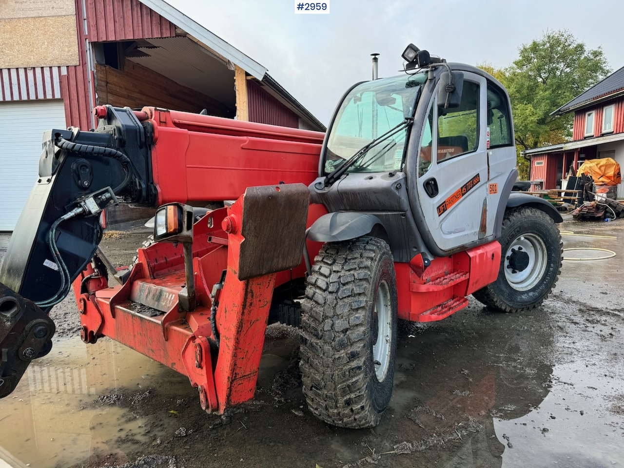 2009 Manitou MT 1440 Telescopic truck w/ Bucket, Pallet forks and Lifting jib - Chariot télescopique: photos 1 2009 Manitou MT 1440 Telescopic truck w/ Bucket, Pallet forks and Lifting jib - Chariot télescopique: photos 1