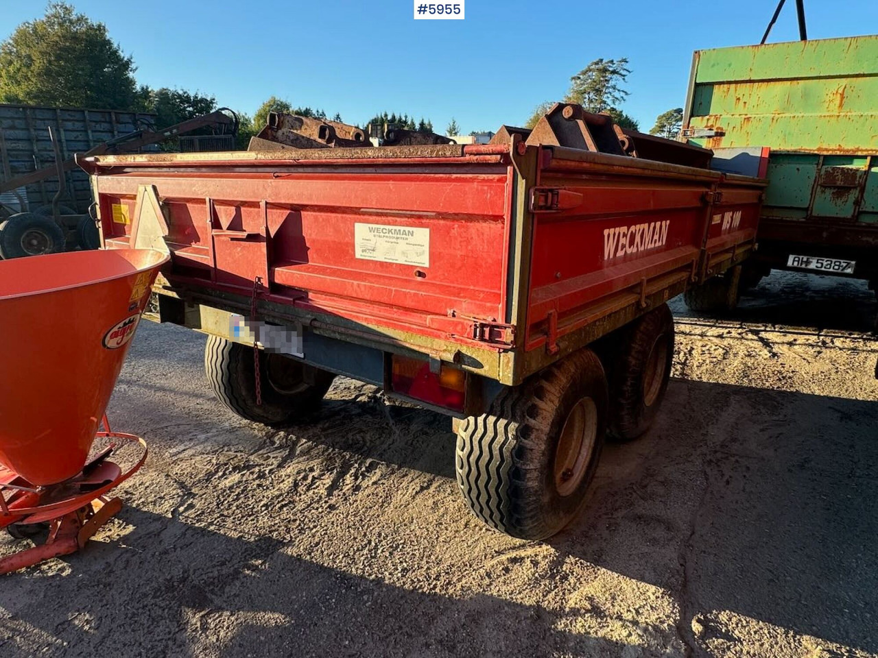 2011 Weckman WS100 - Remorque agricole: photos 5 2011 Weckman WS100 - Remorque agricole: photos 5
