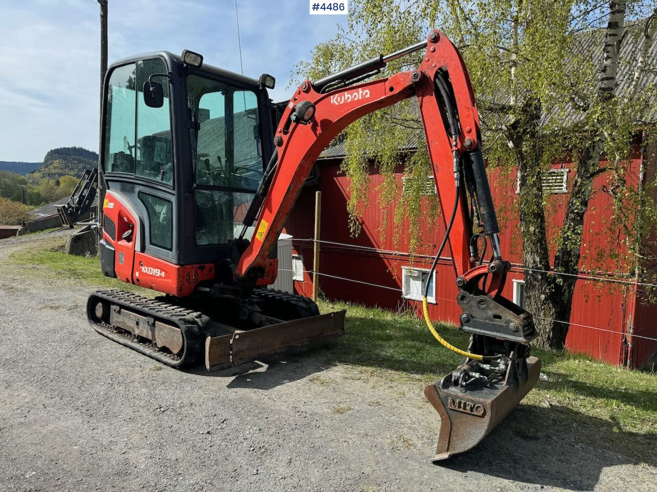 2014 Kubota KX019 Mini excavator with two buckets - Pelle: photos 5 2014 Kubota KX019 Mini excavator with two buckets - Pelle: photos 5