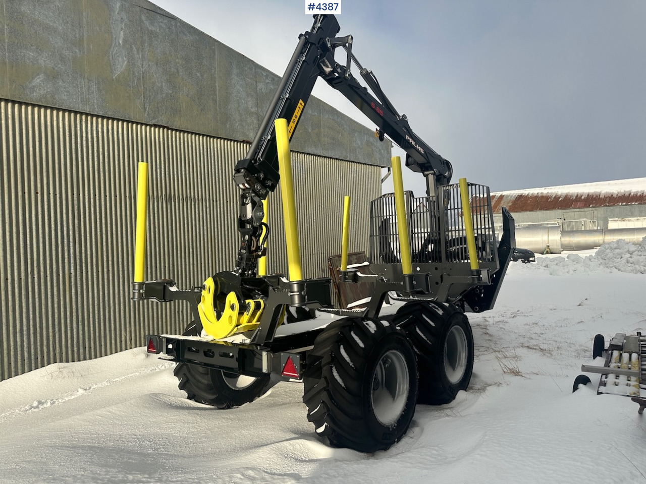 Remorque grumier 2023 Palms u12 timber trailer w/ Palms 5,85 krane. Never used.: photos 10