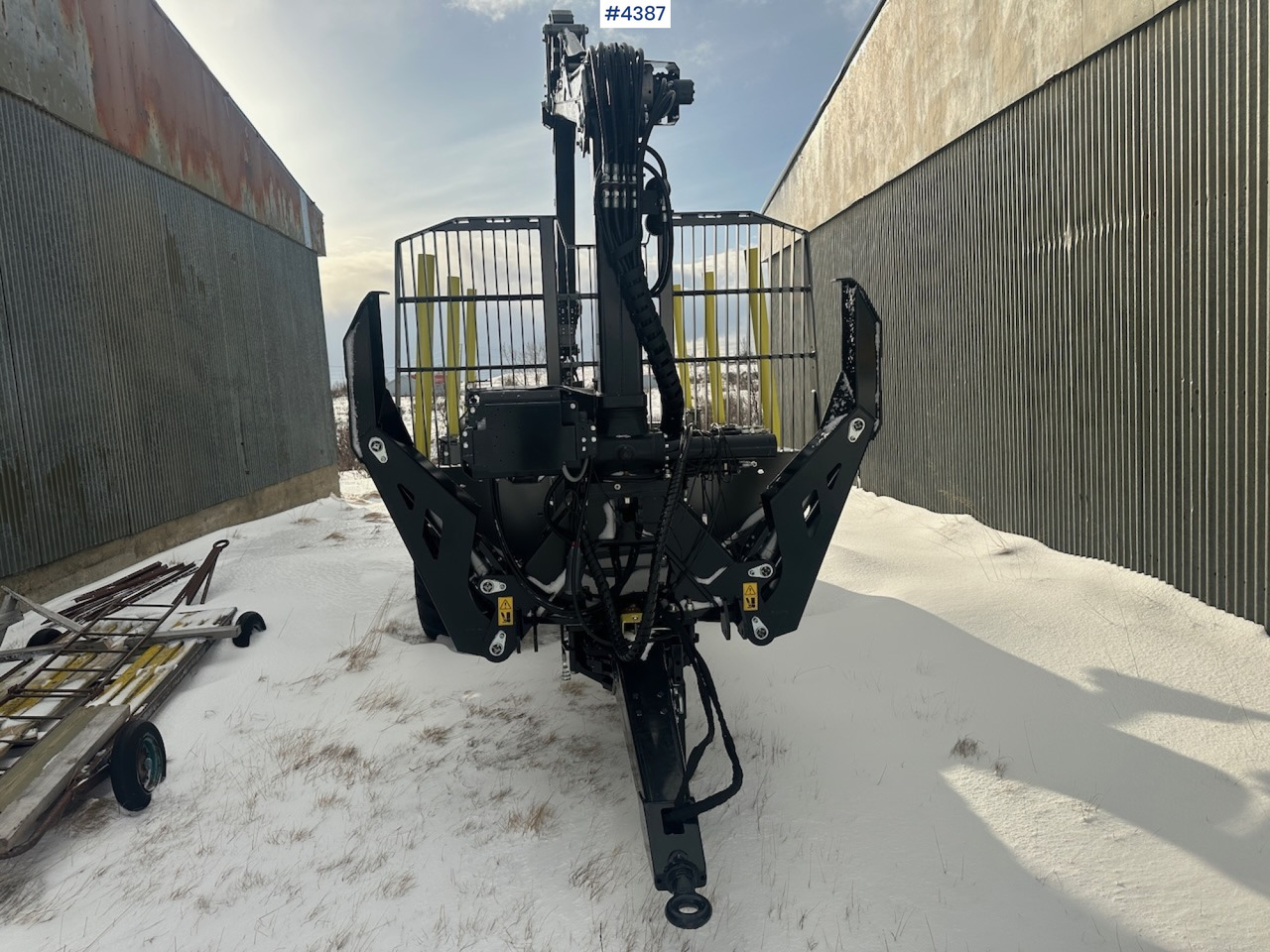 2023 Palms u12 timber trailer w/ Palms 5,85 krane. Never used. - Remorque grumier: photos 2 2023 Palms u12 timber trailer w/ Palms 5,85 krane. Never used. - Remorque grumier: photos 2