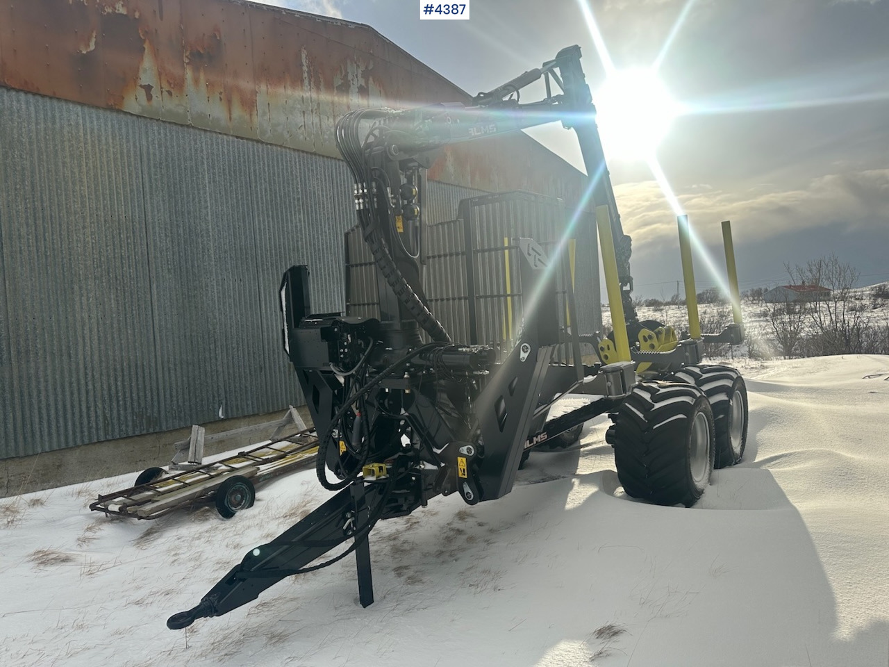 2023 Palms u12 timber trailer w/ Palms 5,85 krane. Never used. - Remorque grumier: photos 5 2023 Palms u12 timber trailer w/ Palms 5,85 krane. Never used. - Remorque grumier: photos 5