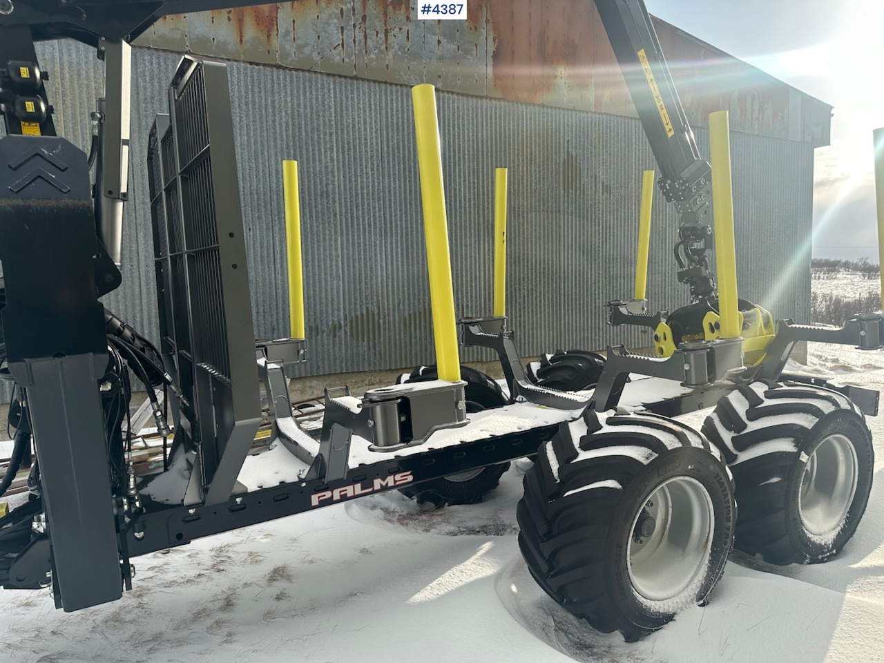 Remorque grumier 2023 Palms u12 timber trailer w/ Palms 5,85 krane. Never used.: photos 7