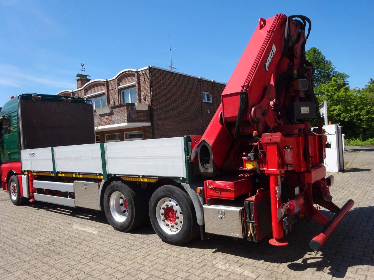 Camion plateau, Camion grue MAN 26.480 TGX + MKG HLK531 Kran +Lift-Lenkachse: photos 9
