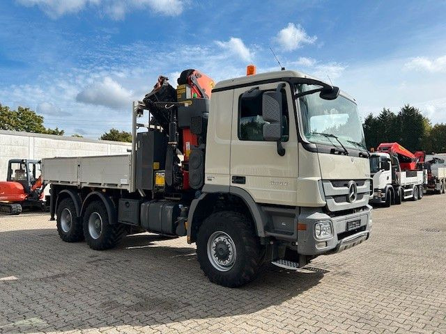 Camion grue Mercedes-Benz 3344 Actros Pritsche + PK 34002 6x6: photos 11