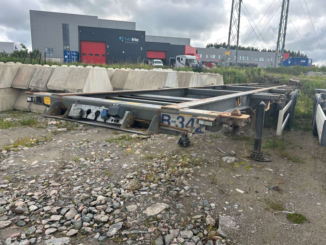 2008 Container henger TRACON CONT SEMI. EU-godkjent - Semi-remorque porte-conteneur/ Caisse mobile: photos 1 2008 Container henger TRACON CONT SEMI. EU-godkjent - Semi-remorque porte-conteneur/ Caisse mobile: photos 1