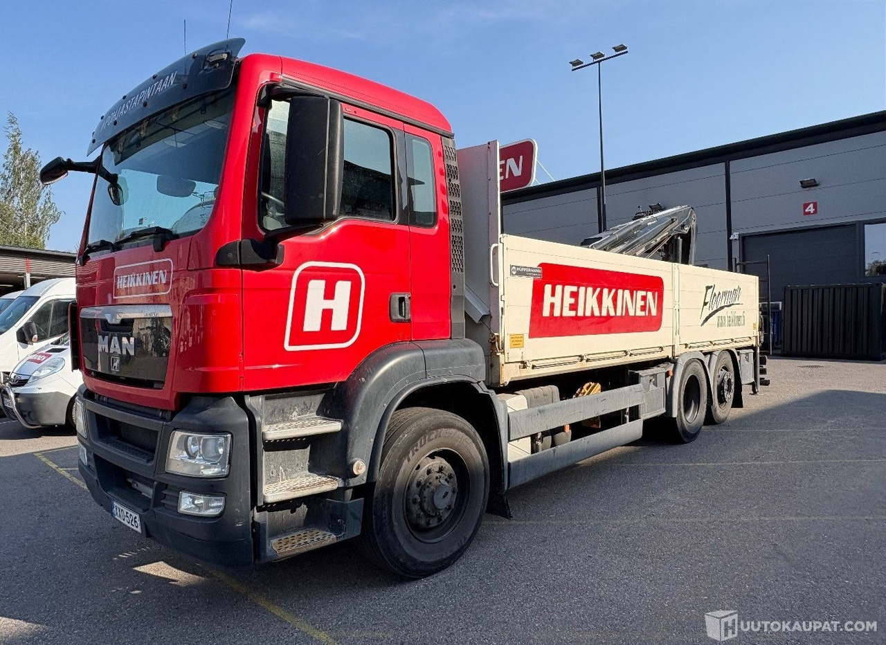 MAN TGS 26.440, 6x2, avolavakuorma-auto 6500mm HIAB 166 Pro nosturilla, 2012, Vantaa - Camion: photos 1 MAN TGS 26.440, 6x2, avolavakuorma-auto 6500mm HIAB 166 Pro nosturilla, 2012, Vantaa - Camion: photos 1