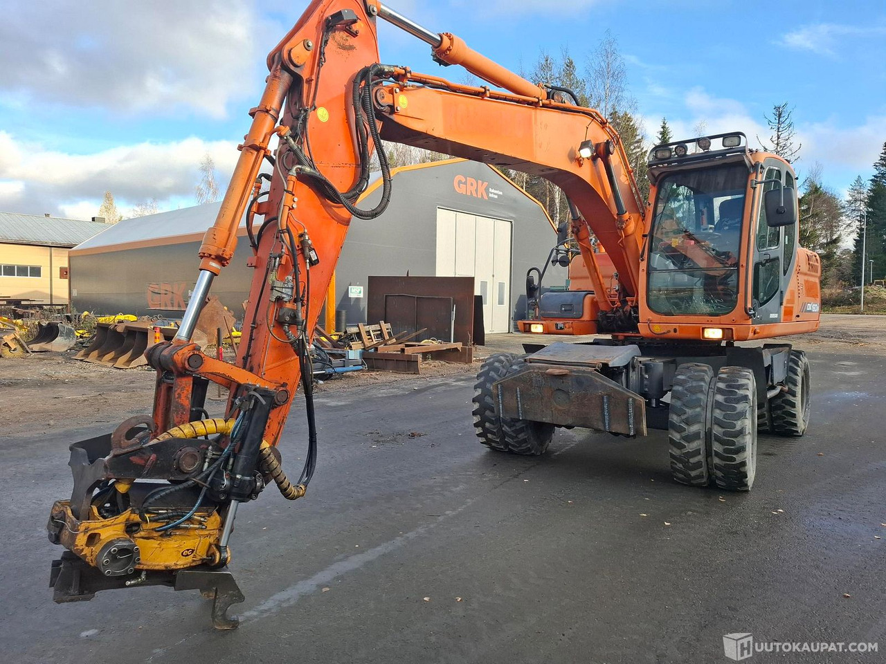 Doosan DX160W, 2009, Sonkajärvi - Pelle sur pneus: photos 1 Doosan DX160W, 2009, Sonkajärvi - Pelle sur pneus: photos 1