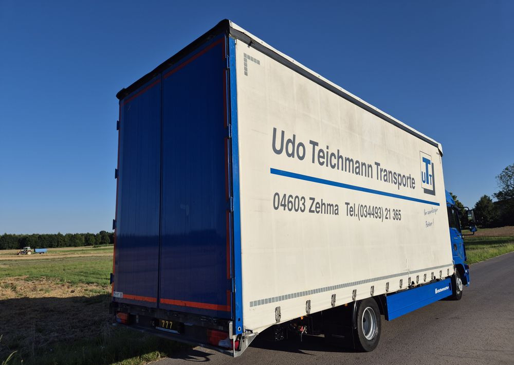 Camion à rideaux coulissants MAN TGL 12.250 cena za ZESTAW TANDEM UNIKAT przebieg z Niemiec MANUAL HAK / EURO 6 / przyczepa zestaw jumbo / opony 80%: photos 7