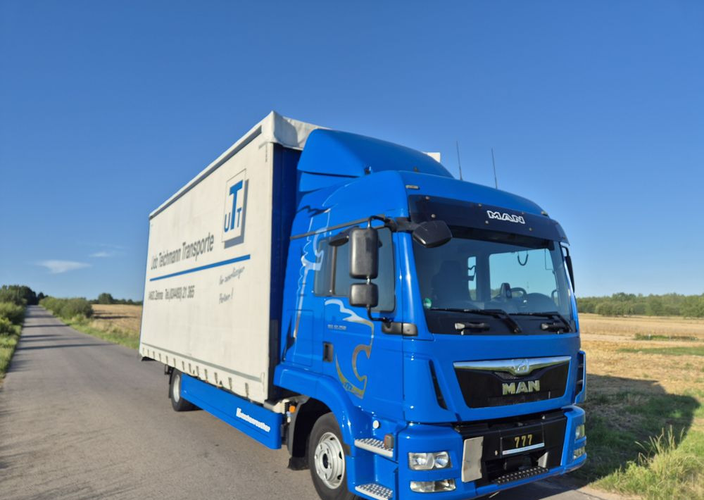 Camion à rideaux coulissants MAN TGL 12.250 cena za ZESTAW TANDEM UNIKAT przebieg z Niemiec MANUAL HAK / EURO 6 / przyczepa zestaw jumbo / opony 80%: photos 17