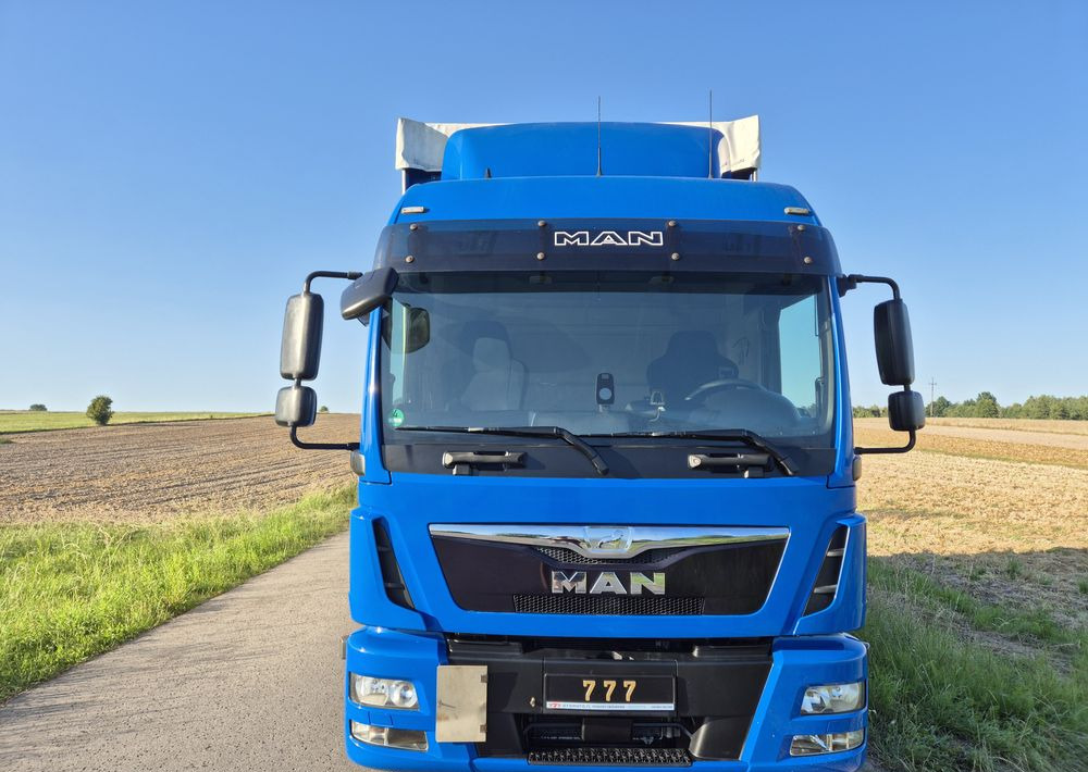Camion à rideaux coulissants MAN TGL 12.250 cena za ZESTAW TANDEM UNIKAT przebieg z Niemiec MANUAL HAK / EURO 6 / przyczepa zestaw jumbo / opony 80%: photos 15