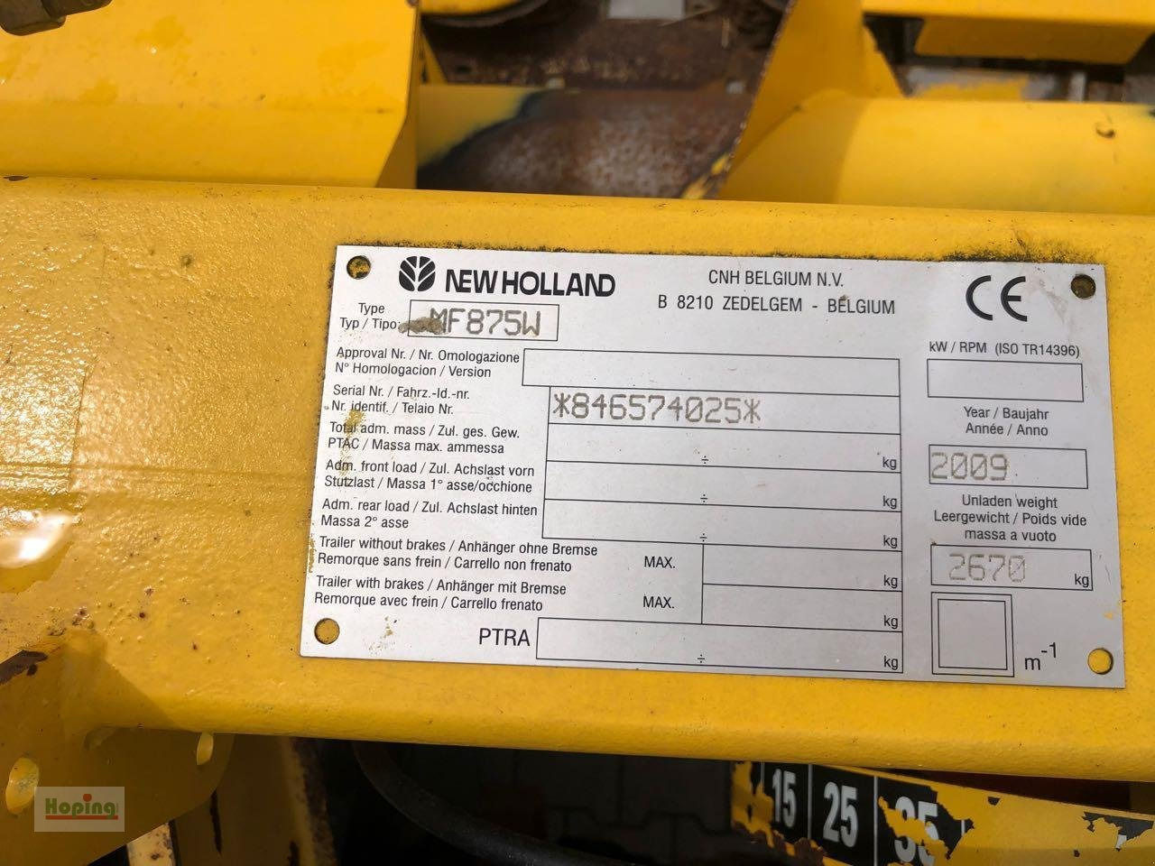 Cueilleur de maïs New Holland MF875W: photos 9