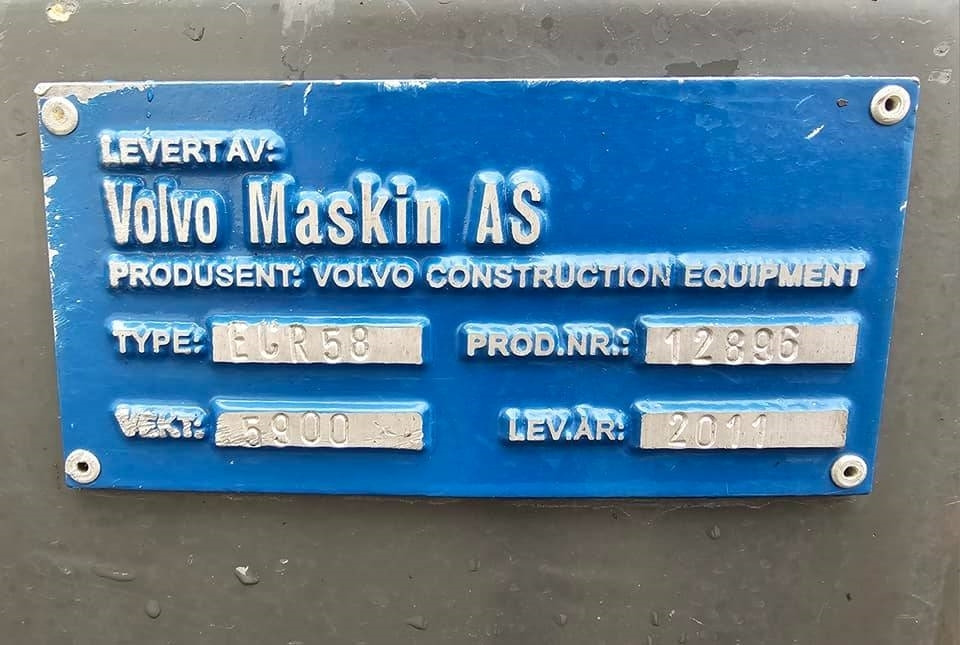 Mini pelle Volvo ECR 58: photos 43