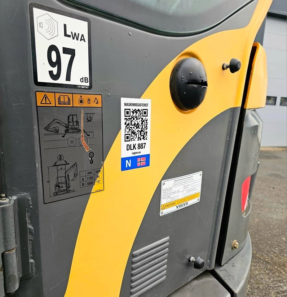 Mini pelle Volvo ECR 58: photos 42