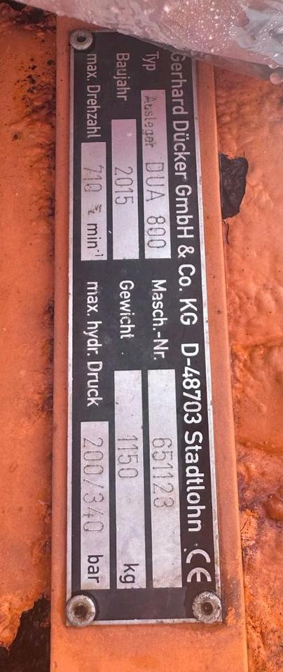 Dücker DUA 800 Mähausleger Böschungsmäher Böschungsmulcher Seitenmulcher Randstreifenmäher für Fendt Deutz MKM - Epareuse: photos 3 Dücker DUA 800 Mähausleger Böschungsmäher Böschungsmulcher Seitenmulcher Randstreifenmäher für Fendt Deutz MKM - Epareuse: photos 3
