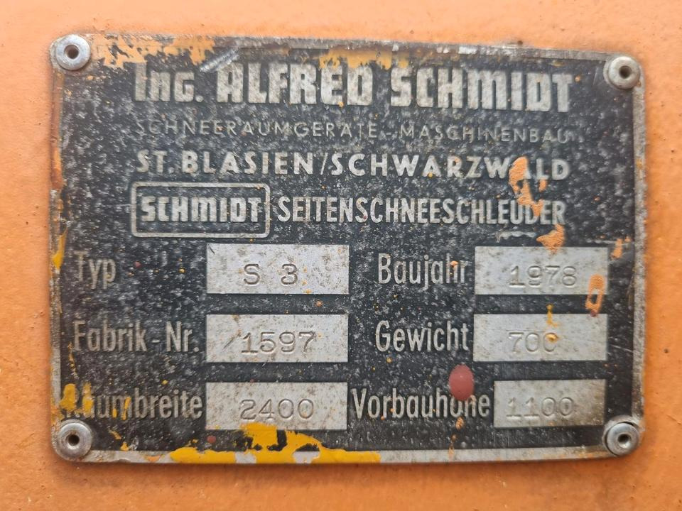 Schmidt S3 Schneeschleuder Schneefräse 240cm für Unimog U300 400 500 405 427 423 429 530 535 Schneepflug Schneeschild Scheeschieber Winterdienst Schmidt Beilhack - Souffleuse à neige: photos 5 Schmidt S3 Schneeschleuder Schneefräse 240cm für Unimog U300 400 500 405 427 423 429 530 535 Schneepflug Schneeschild Scheeschieber Winterdienst Schmidt Beilhack - Souffleuse à neige: photos 5
