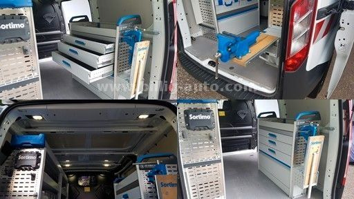 Transport de personnes Ford Transit Custom Sortimo Werkstatt AHK Temp: photos 14