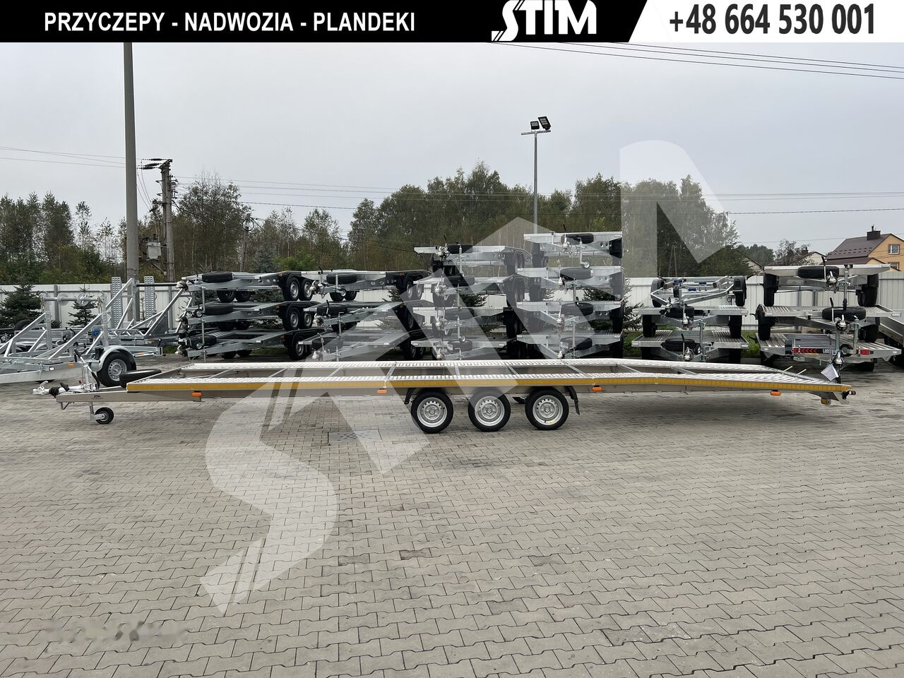 Stim L23/PP-TS/85-35AL - 195/50R13C - Remorque porte-voitures: photos 1 Stim L23/PP-TS/85-35AL - 195/50R13C - Remorque porte-voitures: photos 1