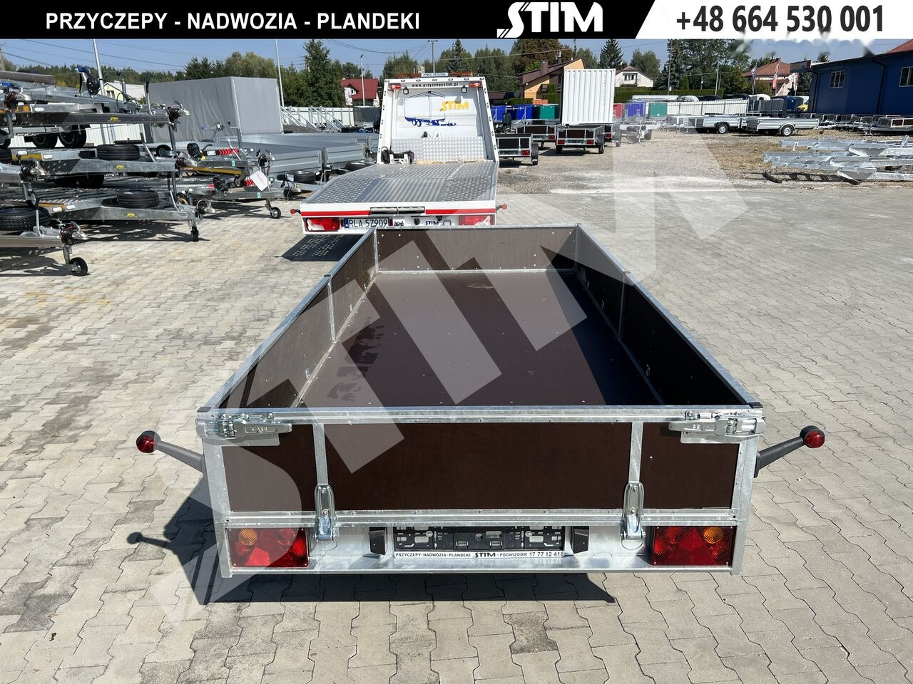 Remorque voiture neuf Stim S12-075/3415R + przednia burta otwierana + wzmocnienia ramy: photos 7