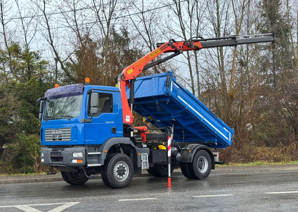 MAN * MAN 18 280 * KIPER WYWROTKA * 4x4 * HDS Palfinger 120 STAN BARDZO DOBRY * Sprowadzony - Camion benne: photos 1 MAN * MAN 18 280 * KIPER WYWROTKA * 4x4 * HDS Palfinger 120 STAN BARDZO DOBRY * Sprowadzony - Camion benne: photos 1
