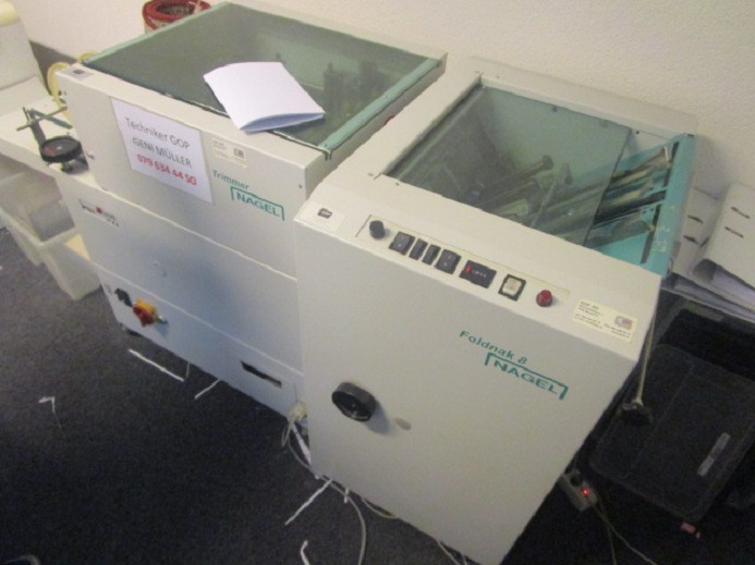 Plieuse de bureau FALZ- UND HEFTMASCHINE NAGEL FOLDNAK 8 MIT TRIMMER: photos 11