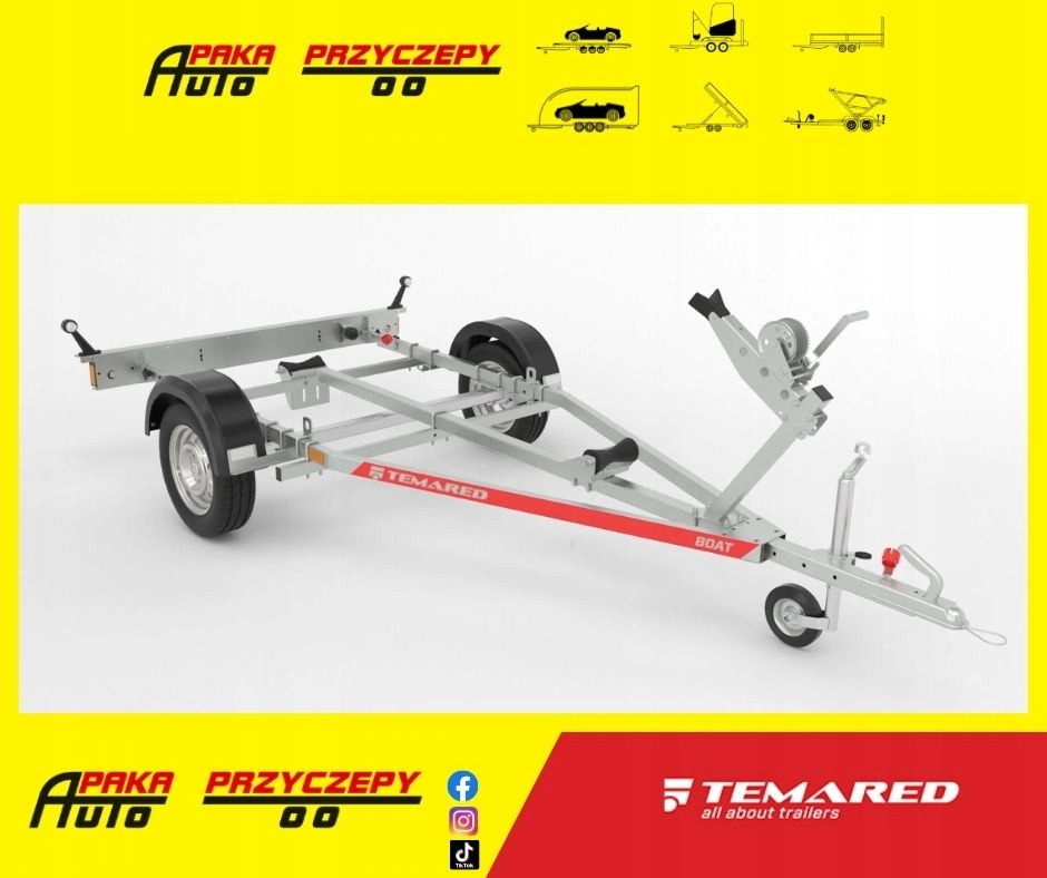 Podłodziowa przyczepa / Boat trailer Pod skuter wodny B05 DMC750 / Jet ski trailer B05 GVW 750 - Remorque bateau: photos 1 Podłodziowa przyczepa / Boat trailer Pod skuter wodny B05 DMC750 / Jet ski trailer B05 GVW 750 - Remorque bateau: photos 1
