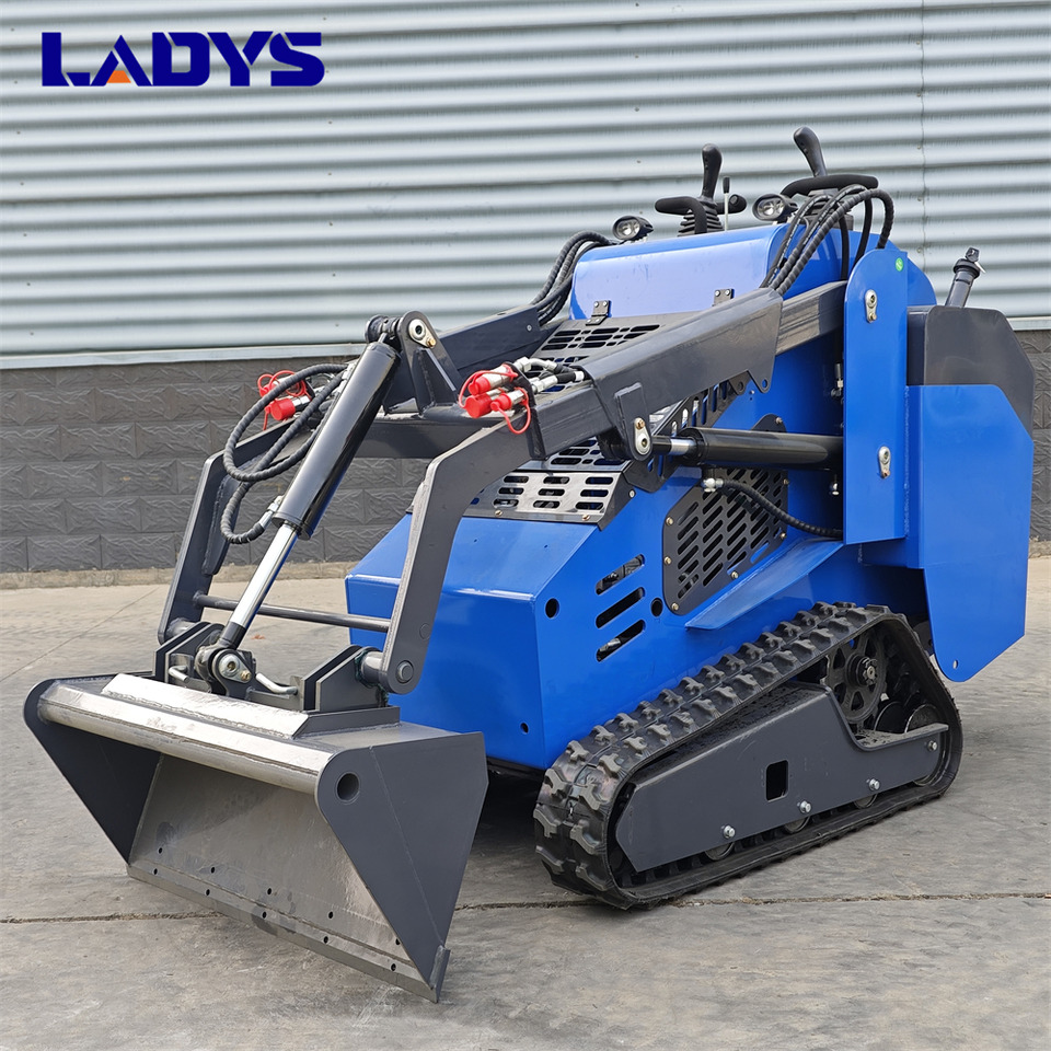 LADYS Free Shipping Mini Skid Steer Loader Compact Track Electric/Diesel Chinese Mini Skid Steer Loader For Sale With Mini Skid Steer Attachments 4 In 1 Bucket - Mini chargeuse: photos 1 LADYS Free Shipping Mini Skid Steer Loader Compact Track Electric/Diesel Chinese Mini Skid Steer Loader For Sale With Mini Skid Steer Attachments 4 In 1 Bucket - Mini chargeuse: photos 1