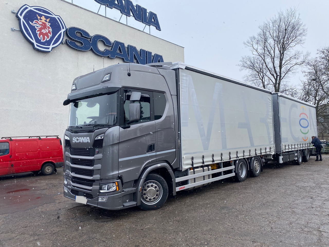 Scania S540 6x2LB - Carrosserie plateau: photos 1 Scania S540 6x2LB - Carrosserie plateau: photos 1