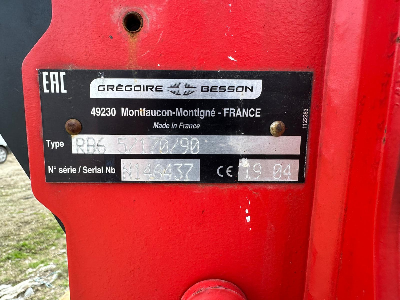Plow Gregoire Besson Rover 60 - Charrue: photos 3 Plow Gregoire Besson Rover 60 - Charrue: photos 3
