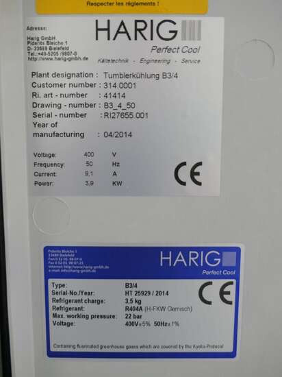 Machine agroalimentaire Henneken glycol cooling unit B3/4: photos 7 Machine agroalimentaire Henneken glycol cooling unit B3/4: photos 7
