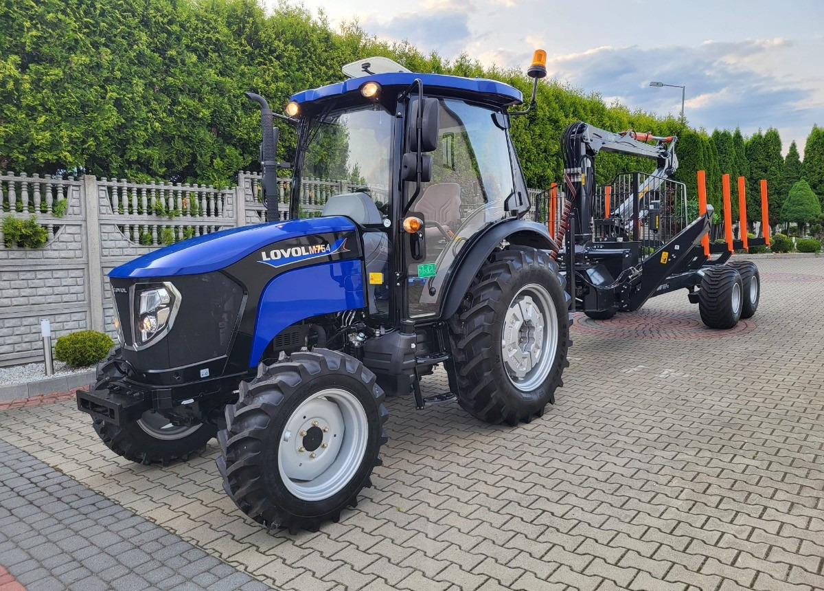 LOVOL Zestaw Traktor LOVOL M755 Przyczepa do drewna BMF 8TPro Stan Nowy Fabryczny - Abatteuse: photos 1 LOVOL Zestaw Traktor LOVOL M755 Przyczepa do drewna BMF 8TPro Stan Nowy Fabryczny - Abatteuse: photos 1
