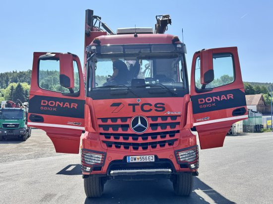 Mercedes-Benz ACTROS 6x4 DONAR 5810K ? Hack-LKW / Mobilhacker | TCS Umwelttechnik - Broyeur de végétaux, Camion: photos 4 Mercedes-Benz ACTROS 6x4 DONAR 5810K ? Hack-LKW / Mobilhacker | TCS Umwelttechnik - Broyeur de végétaux, Camion: photos 4