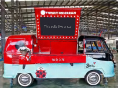 Deli Star Trailer Retro Minivan Fliptop 4300 Electric - EU standards - Remorque magasin: photos 2 Deli Star Trailer Retro Minivan Fliptop 4300 Electric - EU standards - Remorque magasin: photos 2