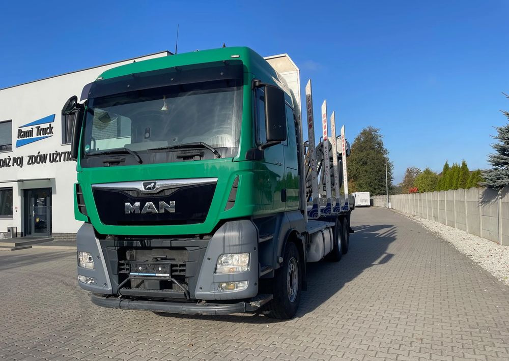 MAN TGX 26.500, 6x4, HDS EPSILOM M12Z, do transportu drewna. - Camion grumier: photos 1 MAN TGX 26.500, 6x4, HDS EPSILOM M12Z, do transportu drewna. - Camion grumier: photos 1