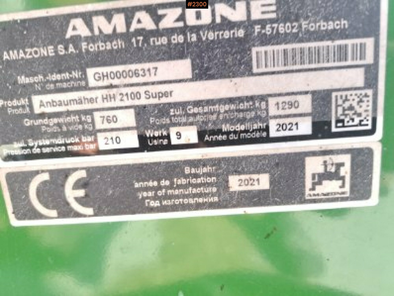 Horsemanure Collector Amazone Horsehopper Smartcut 2100 - Outils du sol: photos 5 Horsemanure Collector Amazone Horsehopper Smartcut 2100 - Outils du sol: photos 5