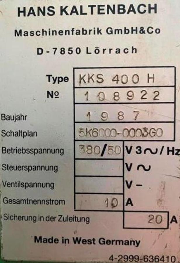 Metallkreissäge KALTENBACH - Machine à métaux: photos 4 Metallkreissäge KALTENBACH - Machine à métaux: photos 4